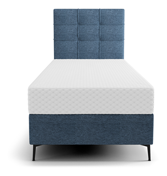 Jednolôžková posteľ 80 cm Infernus Comfort (modrá) (s roštom, s úl. priestorom)