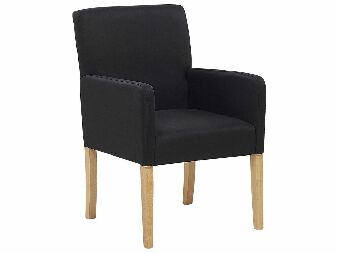 Jedálenská stolička ROCKY (textil) (čierna)