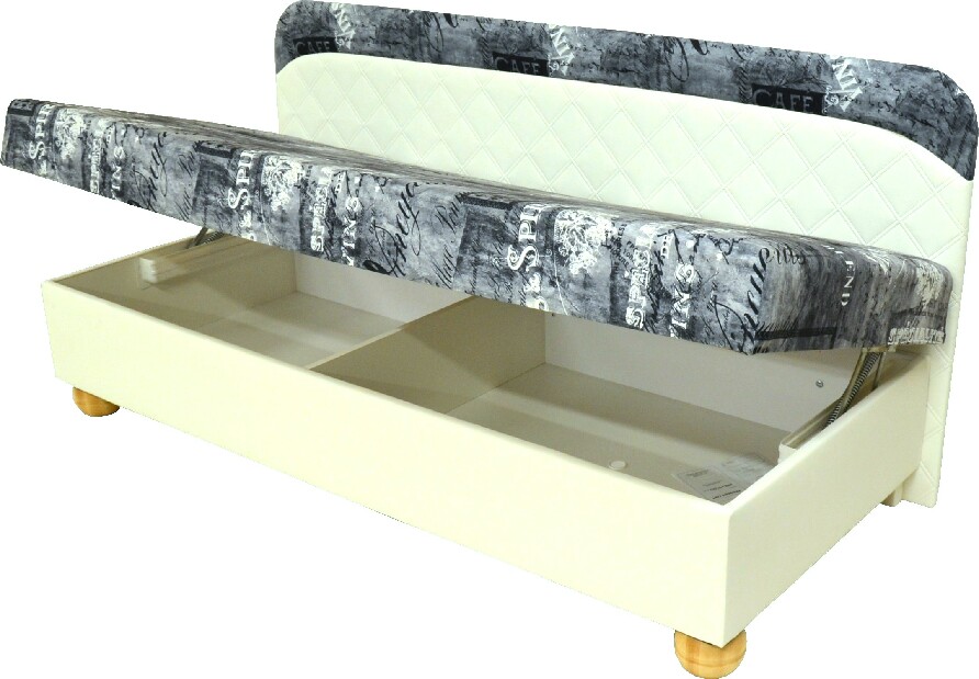 Jednolôžková posteľ (váľanda) 82 cm Lola (s molitanovým matracom)