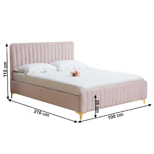 Manželská posteľ 180 cm- Tempo Kondela