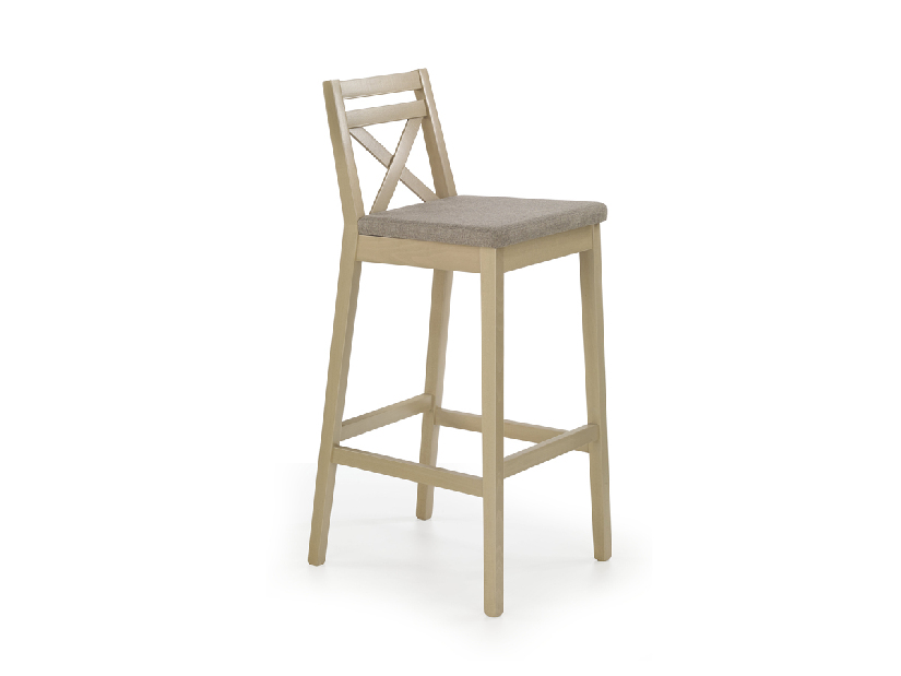Barová stolička Borys (dub sonoma + hnedá)