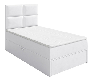 Jednolôžková posteľ 100 cm Mirjan Hills 1 (biela ) (s roštom, matracom a úl. priestorom)
