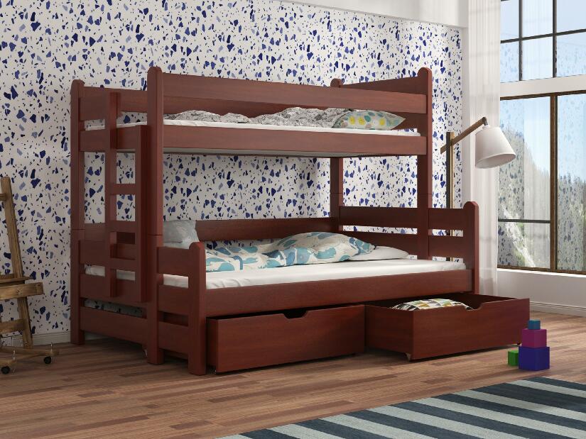 Detská poschodová posteľ 90 cm Bivi (calvados)