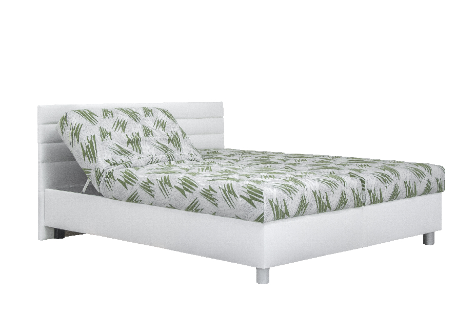 Manželská posteľ 160 cm Blanár Spa (biela) (s roštami a matracmi Alena)