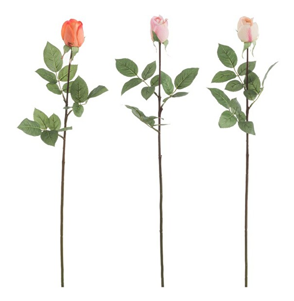 Kvetina Jolipa Ruža (13x13x74cm) (Oranžová) (3ks)