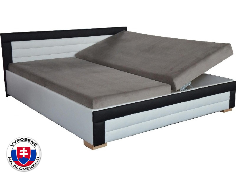 Manželská posteľ 160 cm Janette (so 7-zónovými matracmi štandard)