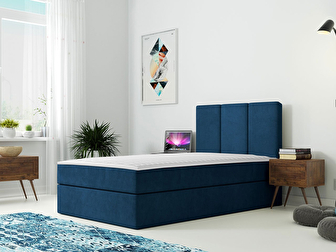 Jednolôžková posteľ 90 cm Sauler (modrá) *výpredaj