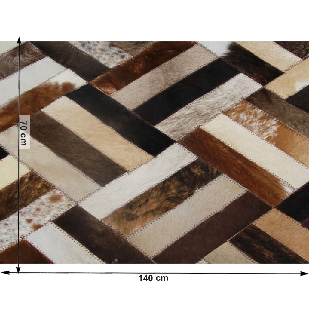 Kožený koberec 70x140 cm Kazuko typ 2