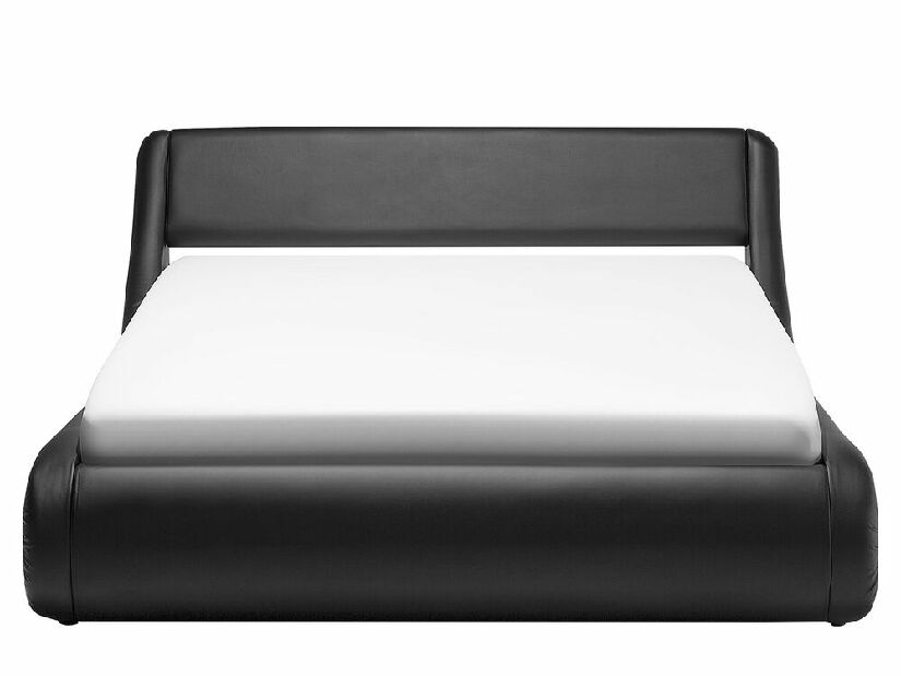Manželská posteľ 160 cm AVENUE (s roštom a úl. priestorom) (čierna)