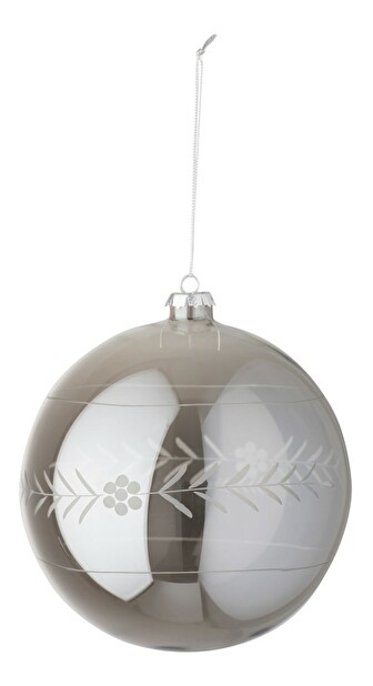 Dekoratívny predmet Jolipa Vianočná dekorácia Natural White Forest (15x15x15cm) (Sivá)