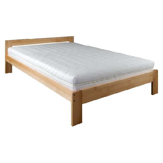 Manželská posteľ 140 cm LK 194 (buk) (masív)