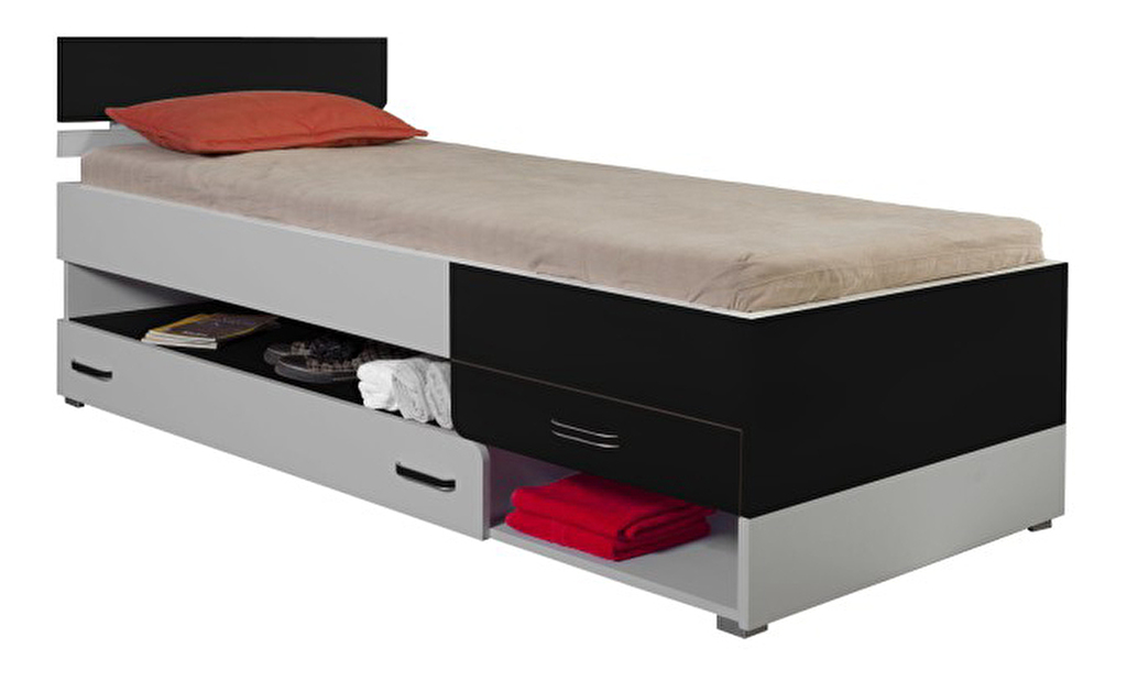 Jednolôžková posteľ 90 cm Flexy FX 22 S/Č (s roštom)