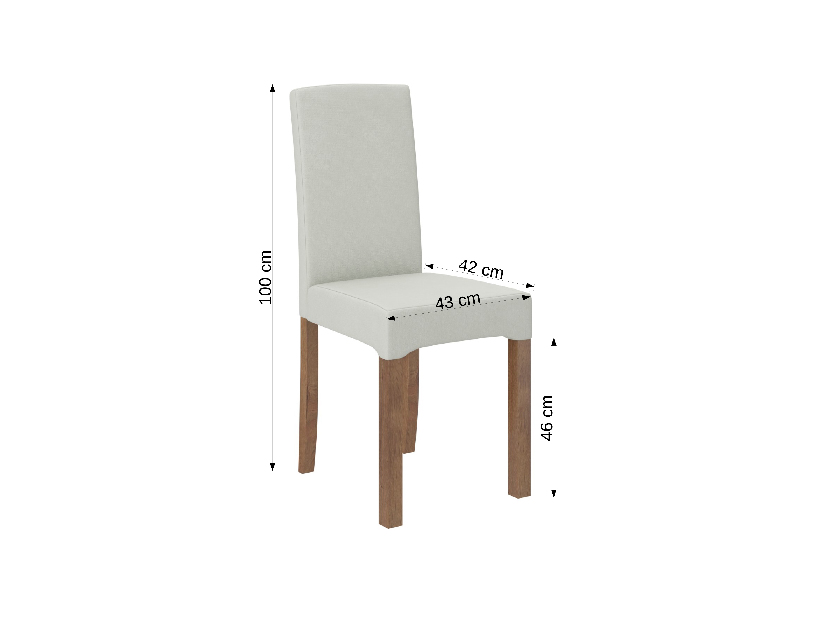 Jedálenská stolička Raviel56 (dub sonoma + kronos 27132)