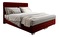 Manželská posteľ 140 cm Penarth (červená) (s roštom, matracom a úl. priestorom)
