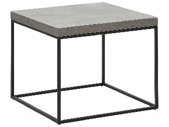 Príručný stolík DELAND (betonový top) (šedá)