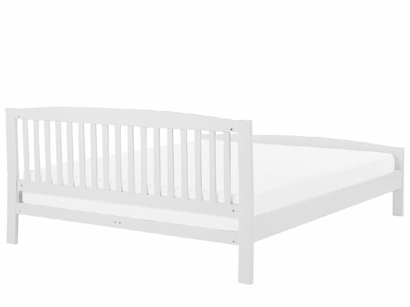 Manželská posteľ 180 cm CASTLE (s roštom) (biela)