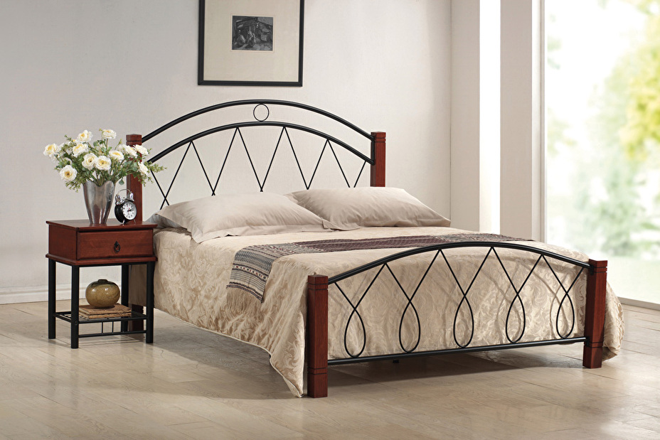Manželská posteľ 160 cm Capri A (s roštom)