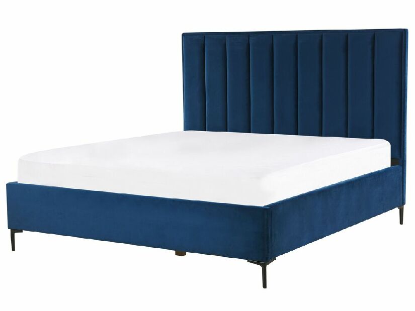 Manželská posteľ 180 cm SANAZA (modrá)