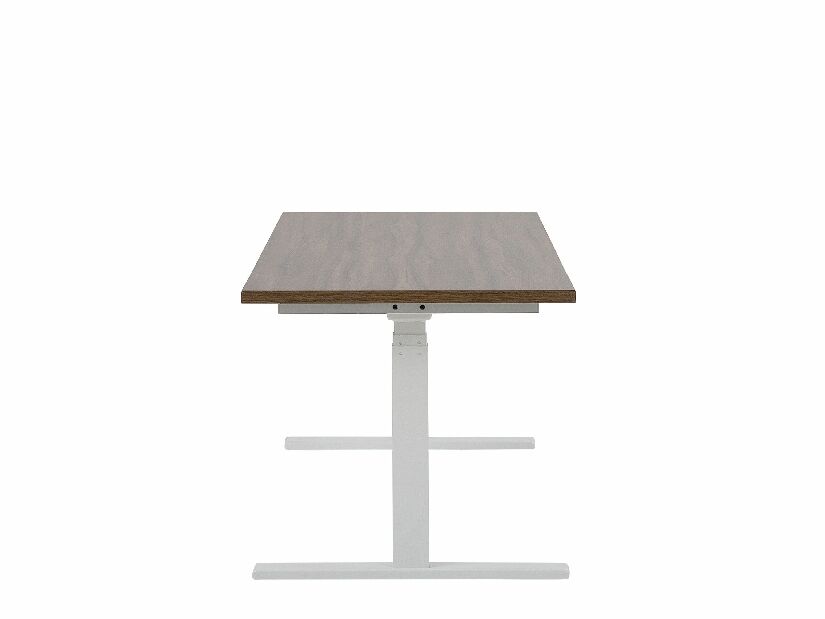 Písací stôl 160 Upgo II (tmavé drevo) (elektricky nastaviteľný)