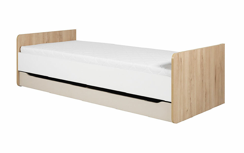 Jednolôžková posteľ 90 cm Smarden (s roštom, matracom a úl. priestorom)