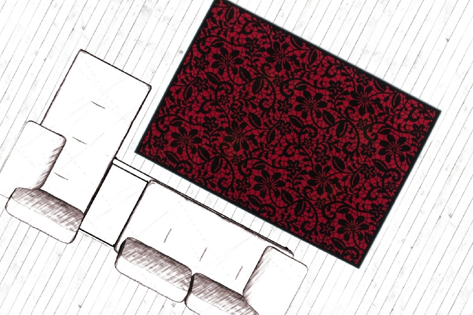 Kusový koberec Contempo 166 Red (230 x 160 cm)