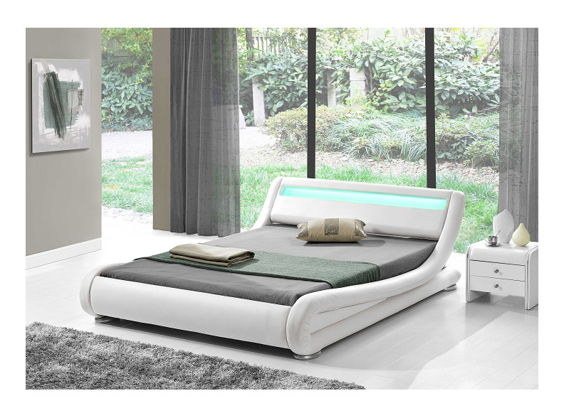 Manželská posteľ 180 cm Filida (s roštom a LED) *výpredaj