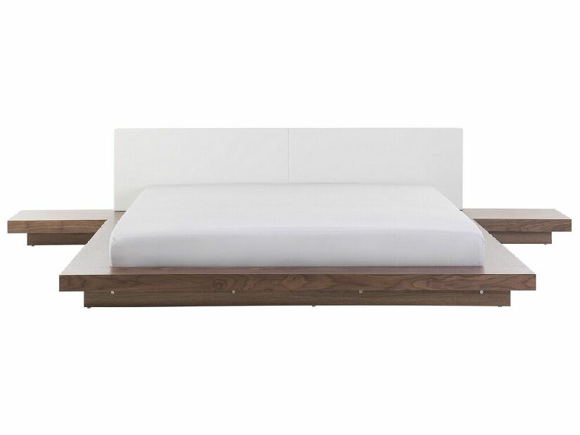 Manželská vodná posteľ 180 cm Zendaya (svetlohnedá) (s matracom)