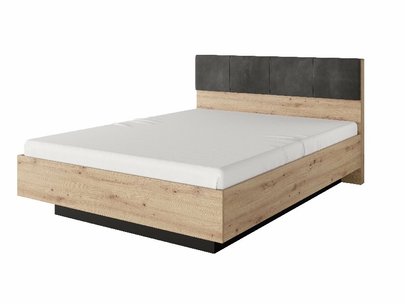 Manželská posteľ 160 cm Tallin (s úložným priestorom) (bez matraca a roštu) (dub artisan + antracit)