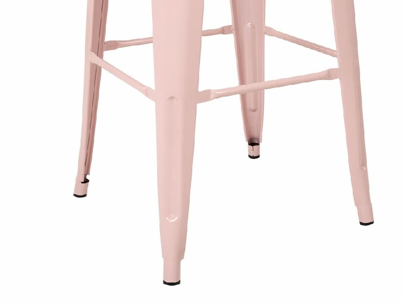 Set 2 ks barových stoličiek 76 cm Chloe (ružová)