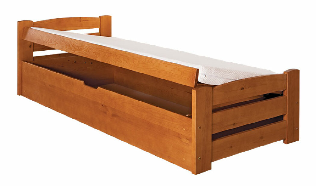 Jednolôžková posteľ 80 cm Lemo (s roštom a úl. priestorom)