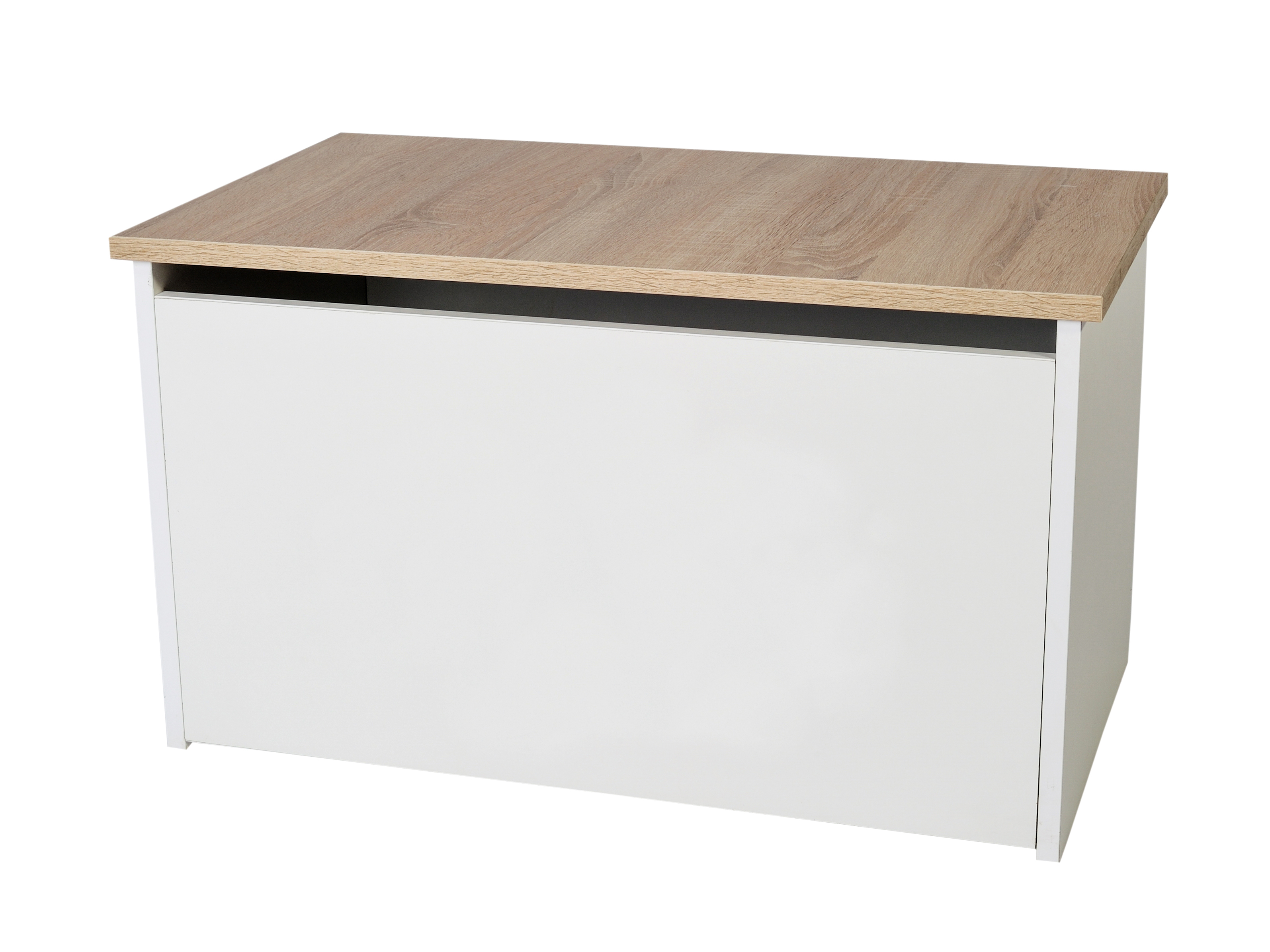 Úložný box Davina (biela + dub sonoma)