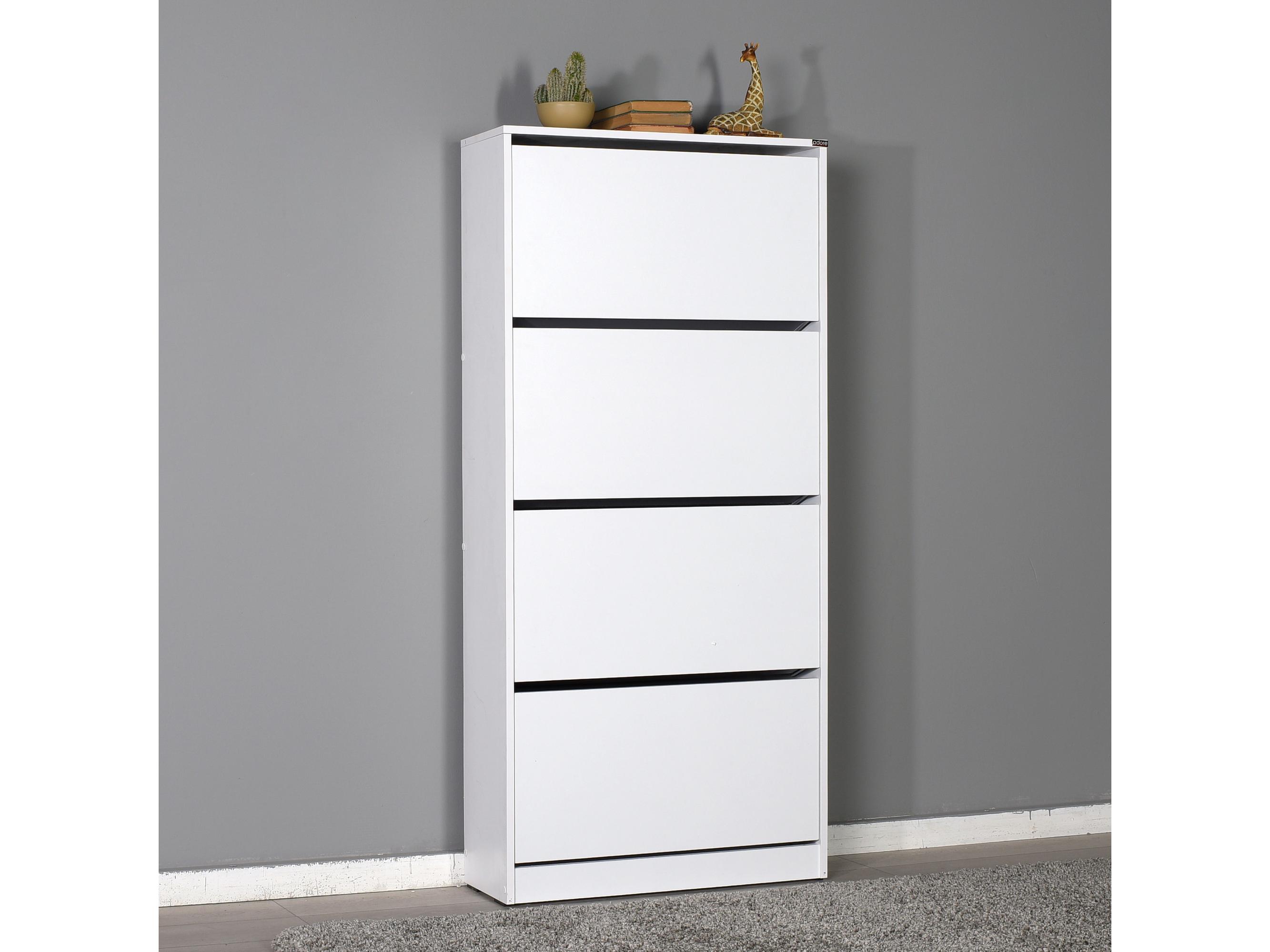 Botník (skrinka na topánky) Nimelo 4 (biela)