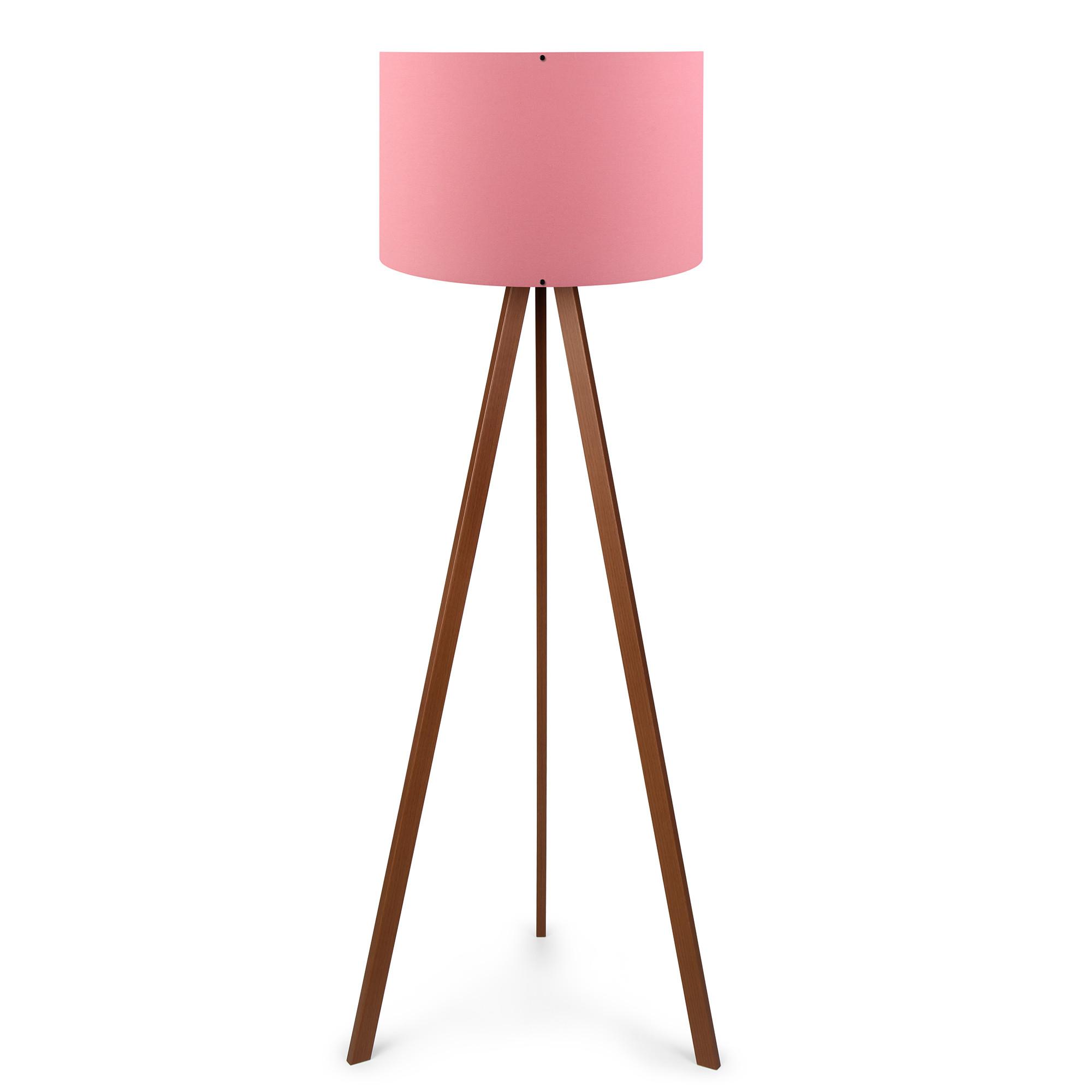 Stojanová lampa Comporollo 1 (ružová + hnedá)