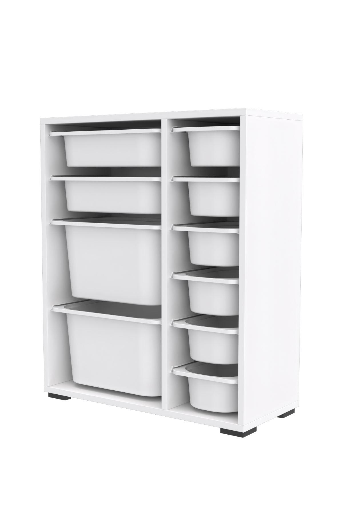 Organizér na hračky Dremonka 10 (biela)