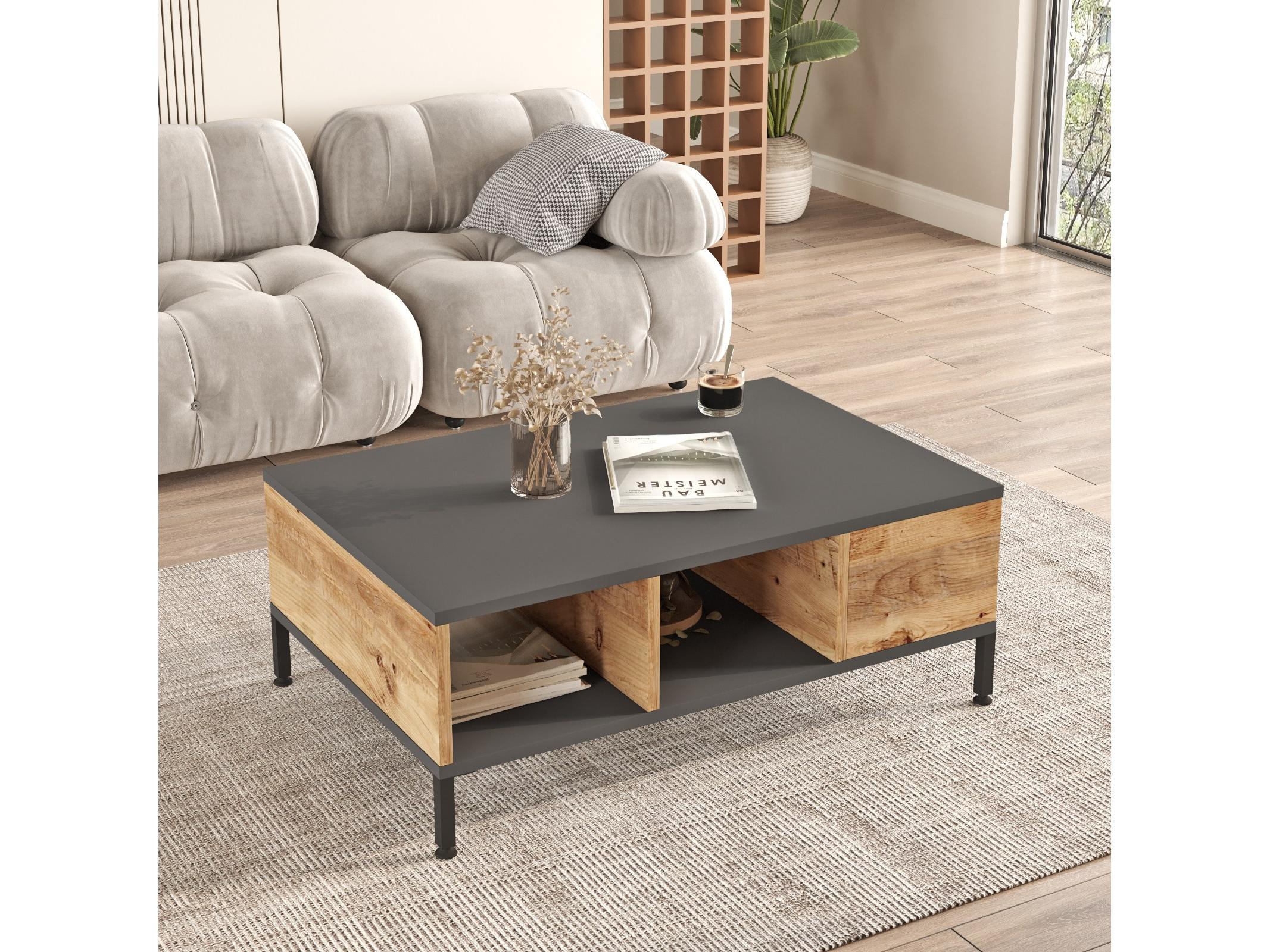 Zostava nábytku do obývacej izby Ria 1 (borovica atlantická + antracit)