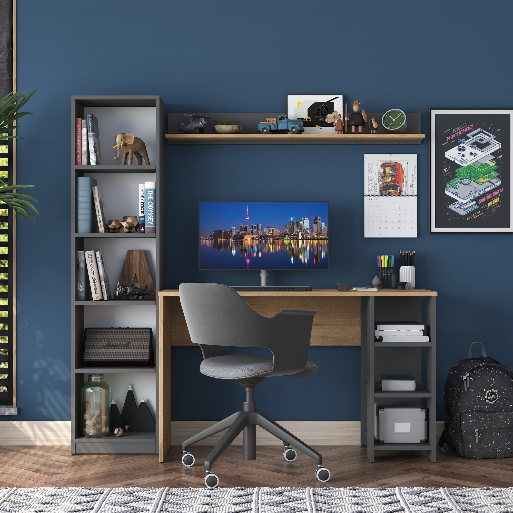 PC stolík Haiti 116 (Orech + Antracit)