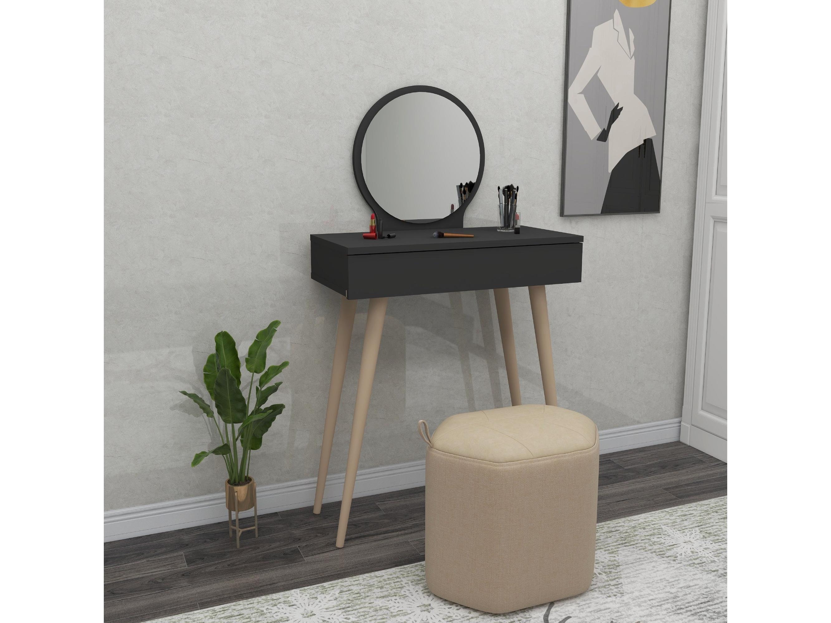 Toaletný stolík Doneda (antracit)