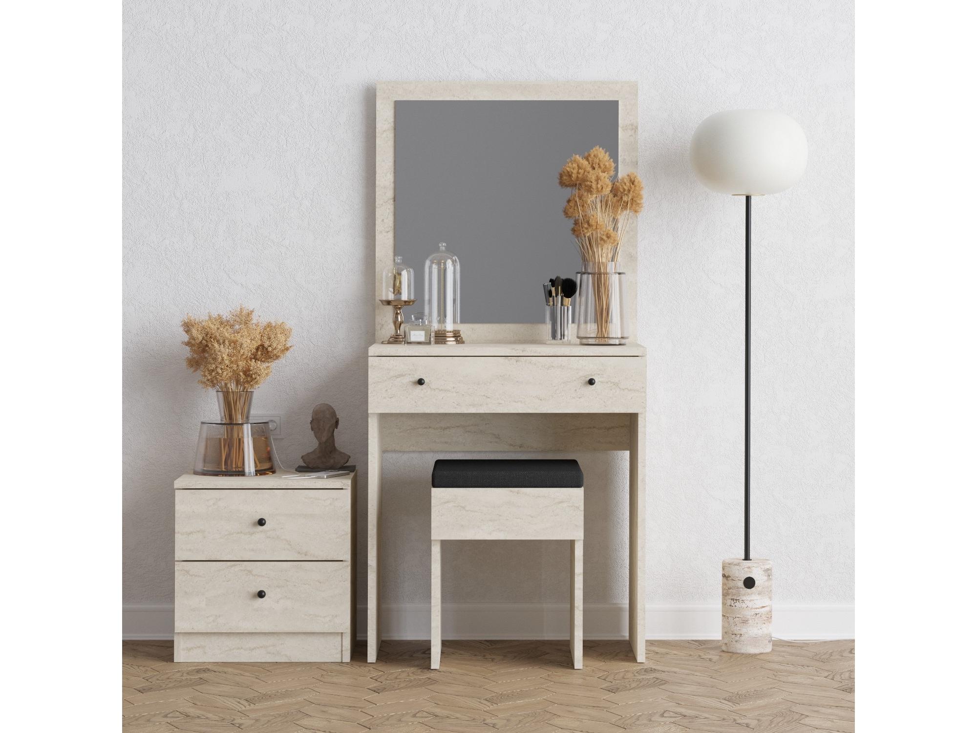 Toaletný stolík Nikki (travertín)