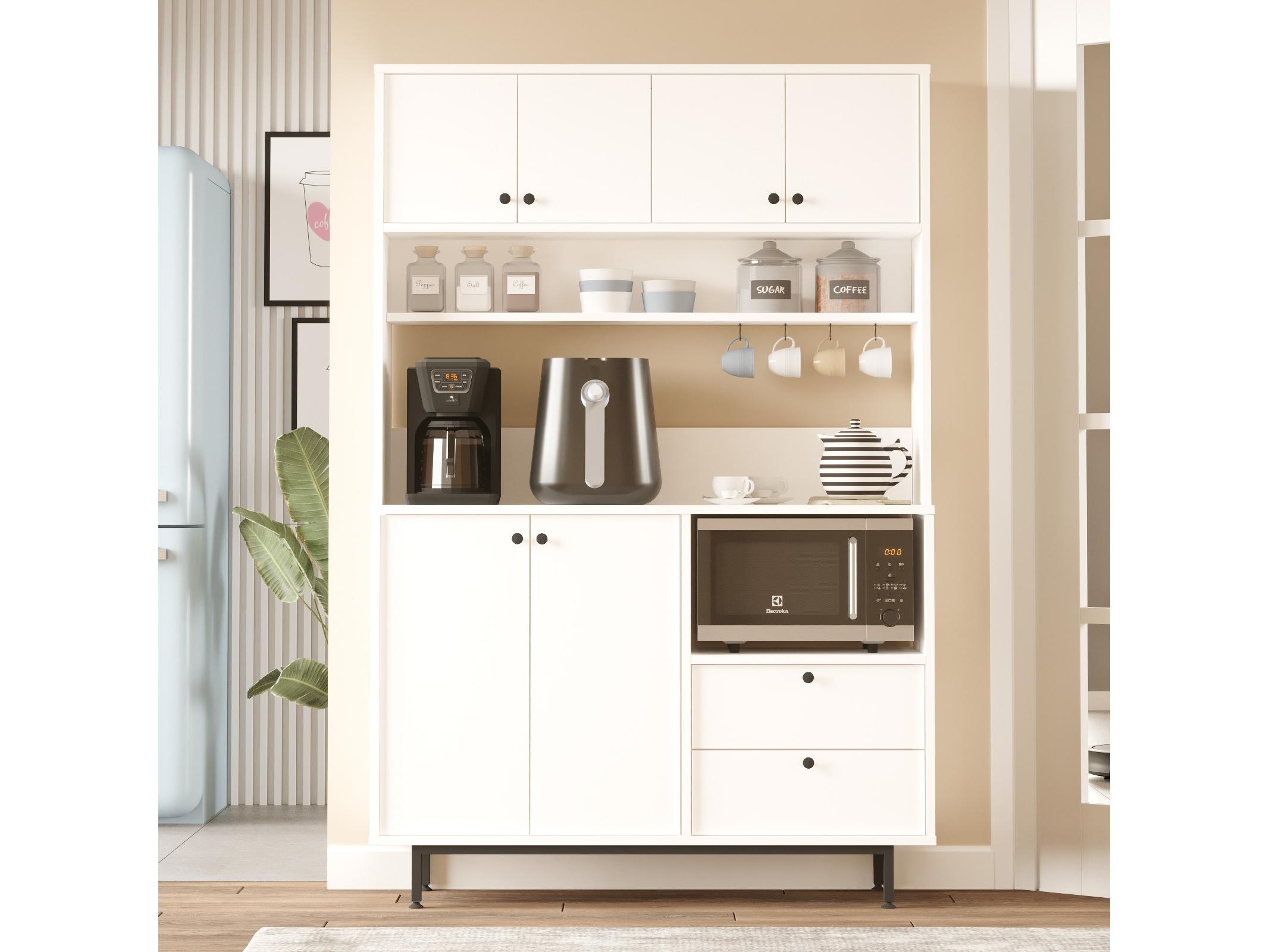 Policová skriňa Rebutia 5 (biela)