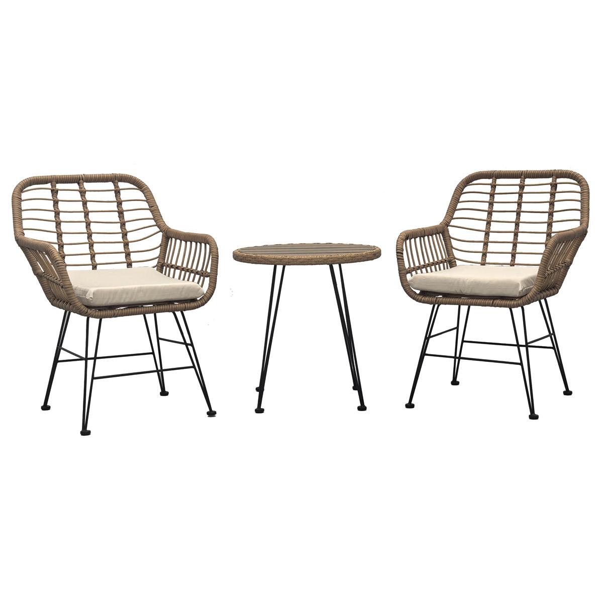 Balkónový set Anunciar (béžová) (pre 2 osoby)