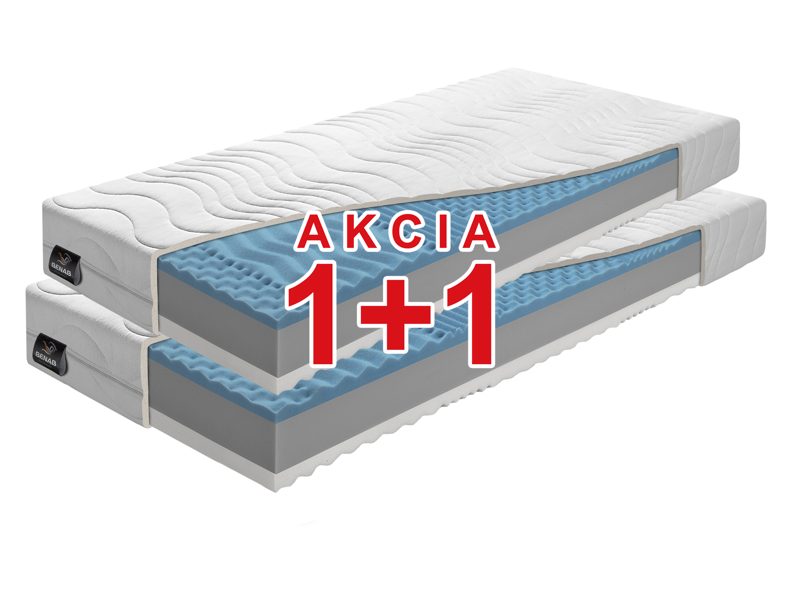 Penový matrac Benab Zero 200x80 cm *AKCIA 1+1 (T4/T3)