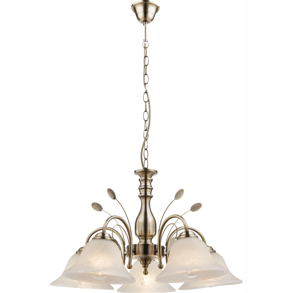 Lustre klasické Posadas 69007-5H (klasické) (mosadz + alabastrová)