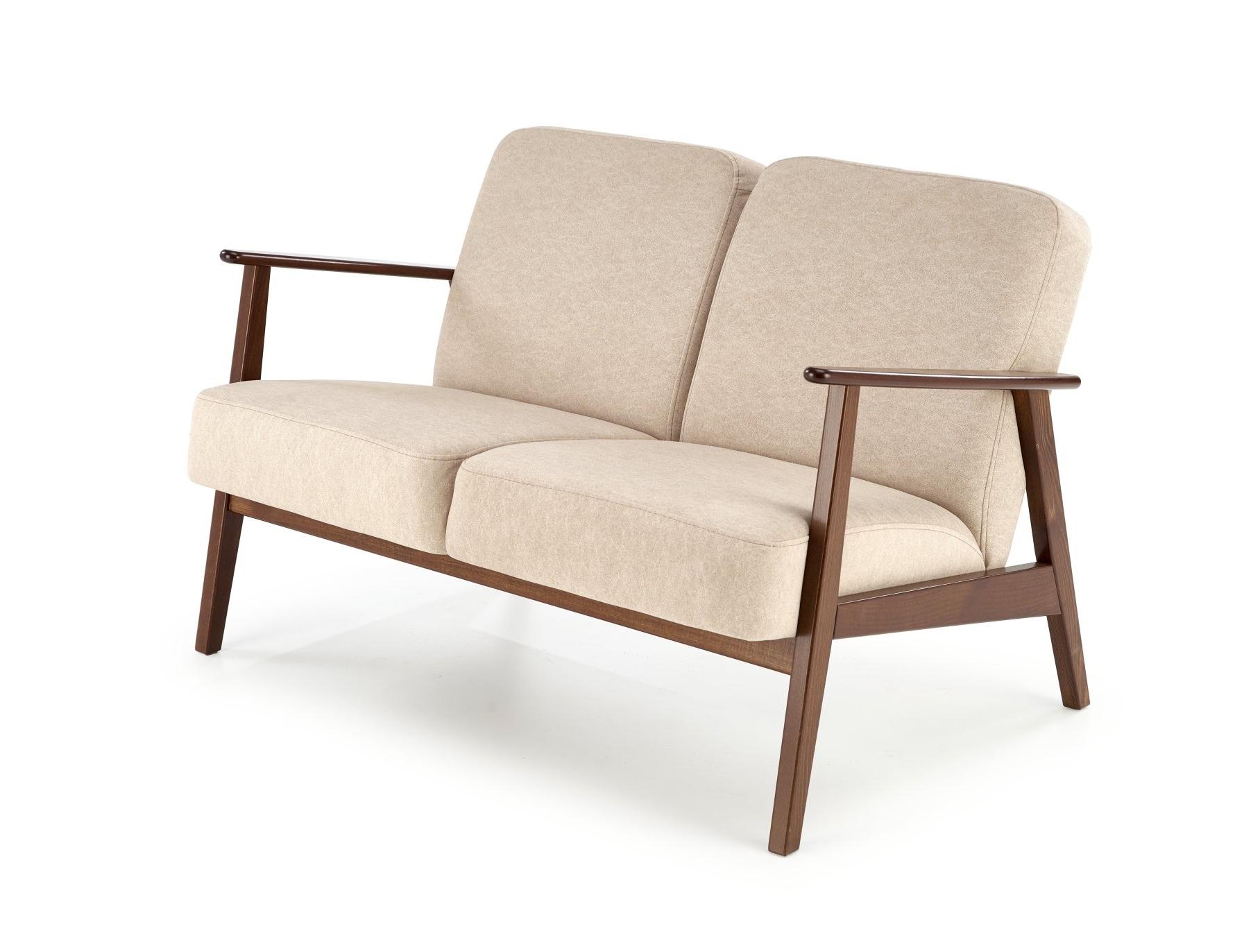 Pohovka dvojsedačka Milian 2 (béžová + orech)