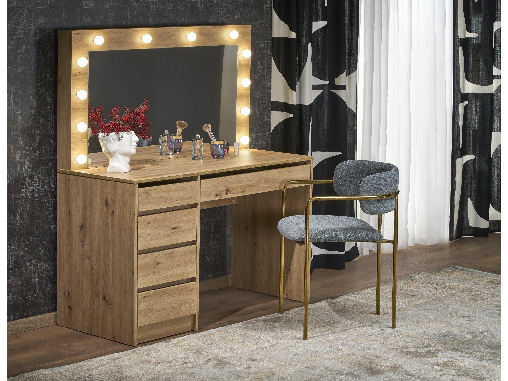 Toaletný stolík Hektor XL (dub artisan) (so zrkadlom)