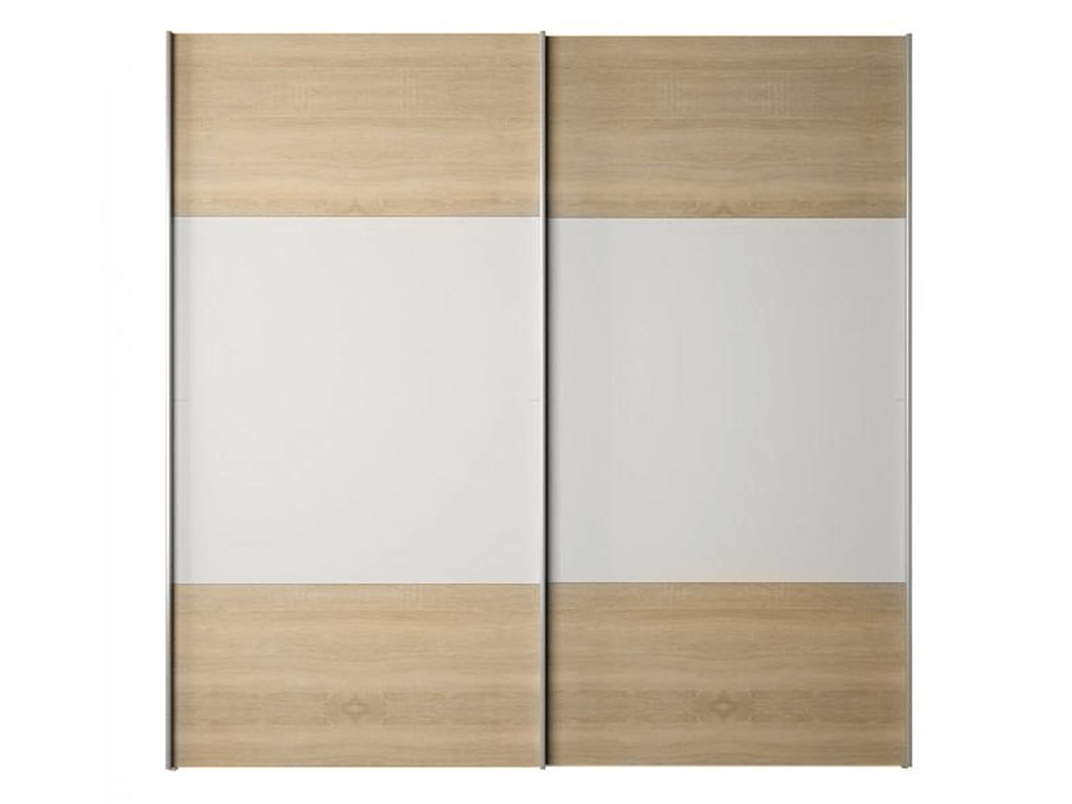 Skriňa s posuvnými dverami Gabreola (dub sonoma + biela)
