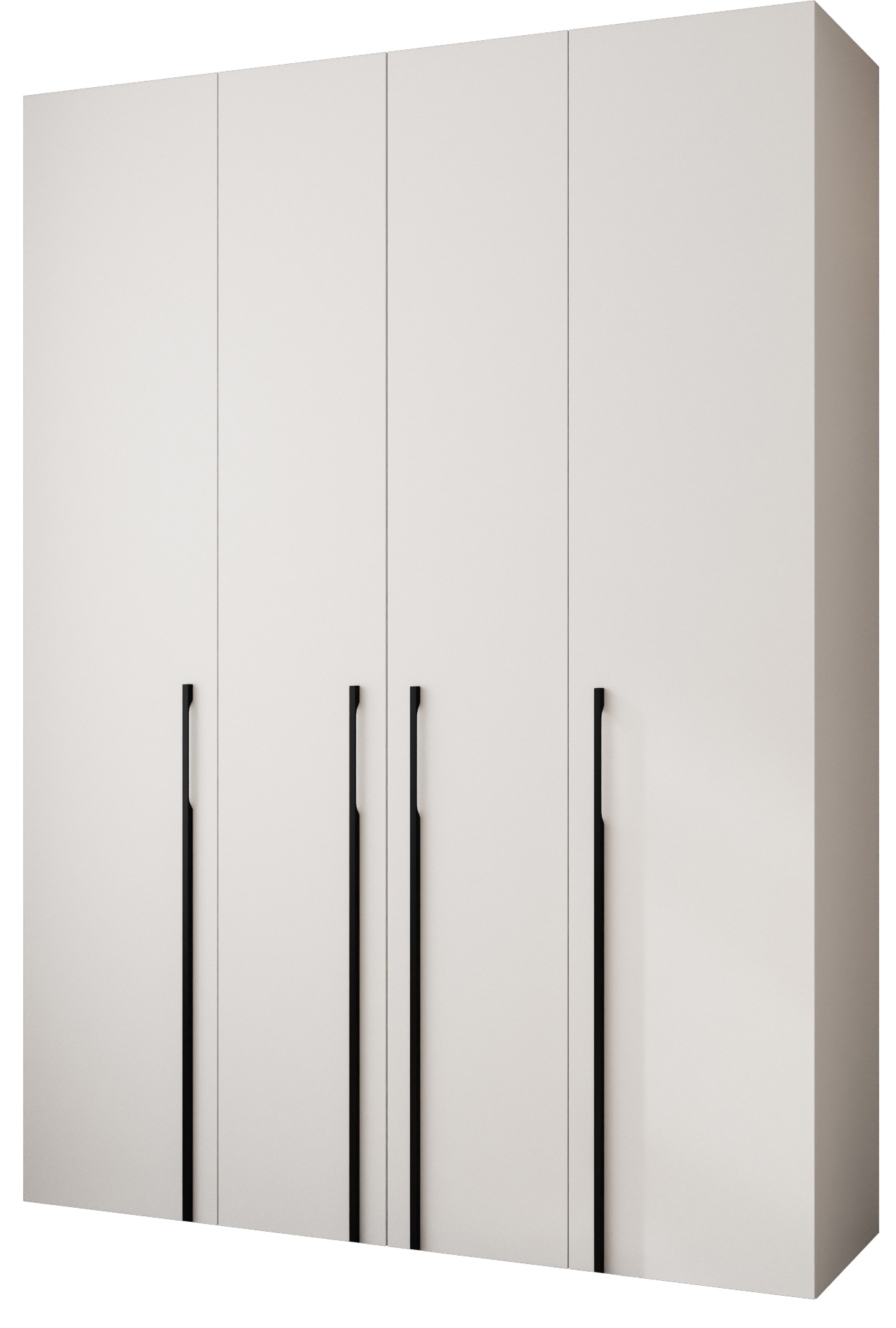 Šatníková skriňa 180 cm Carmela 50-3 (biela + čierna)