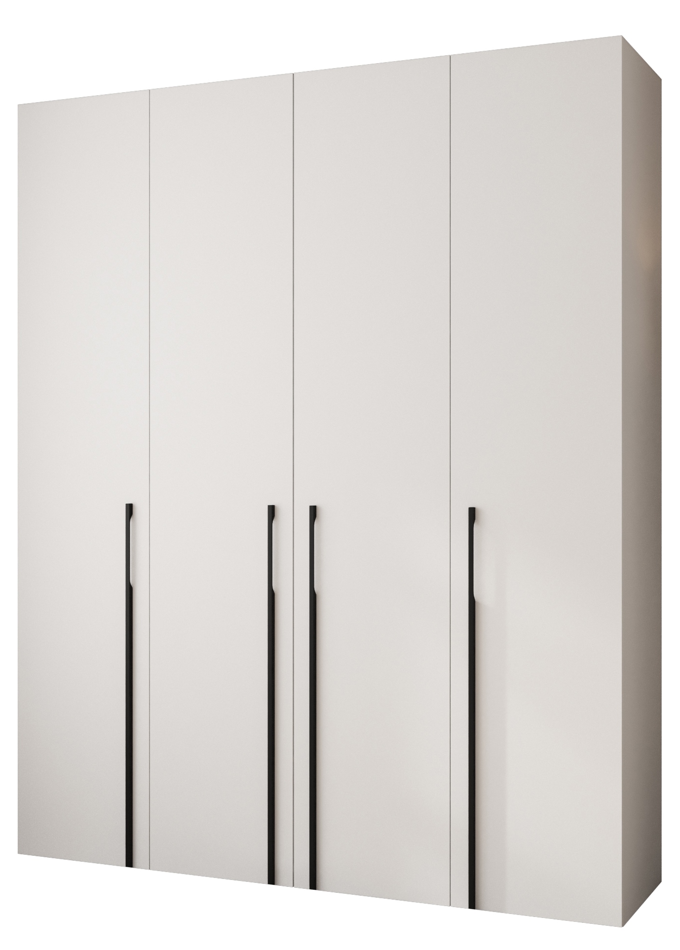 Šatníková skriňa 200 cm Carmela 40-3 (biela + čierna)