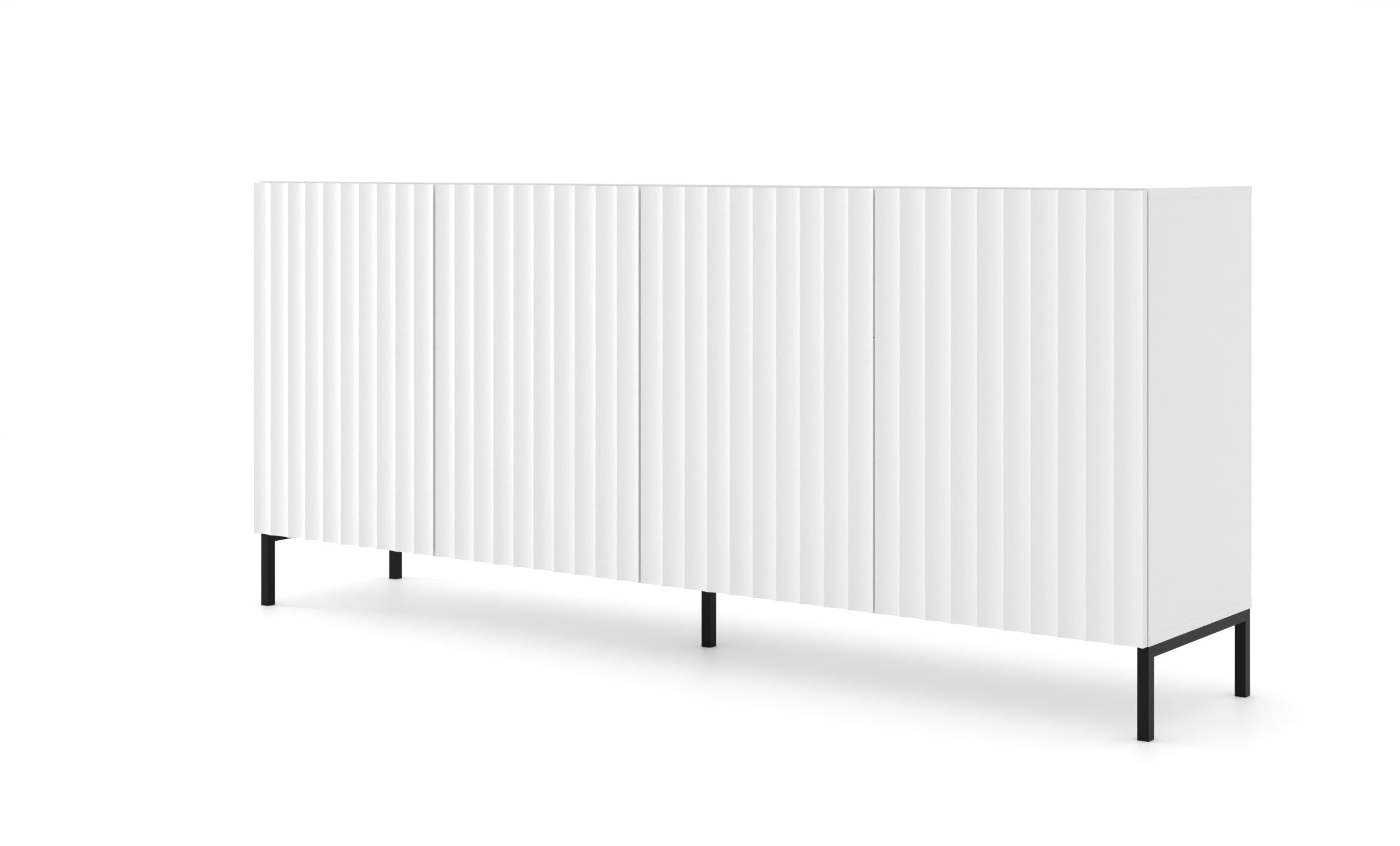 Skrinka 200 4D Warsaw (biela + čierna)