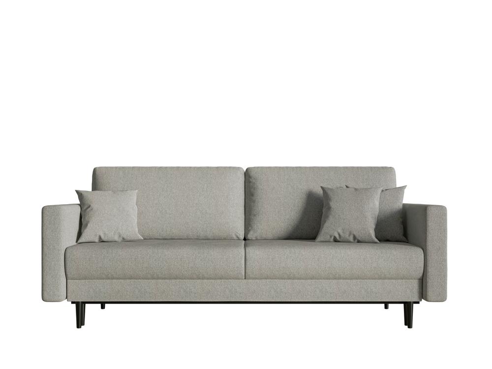 Pohovka trojsedačka Vallera (svetlvosivá + čierna)