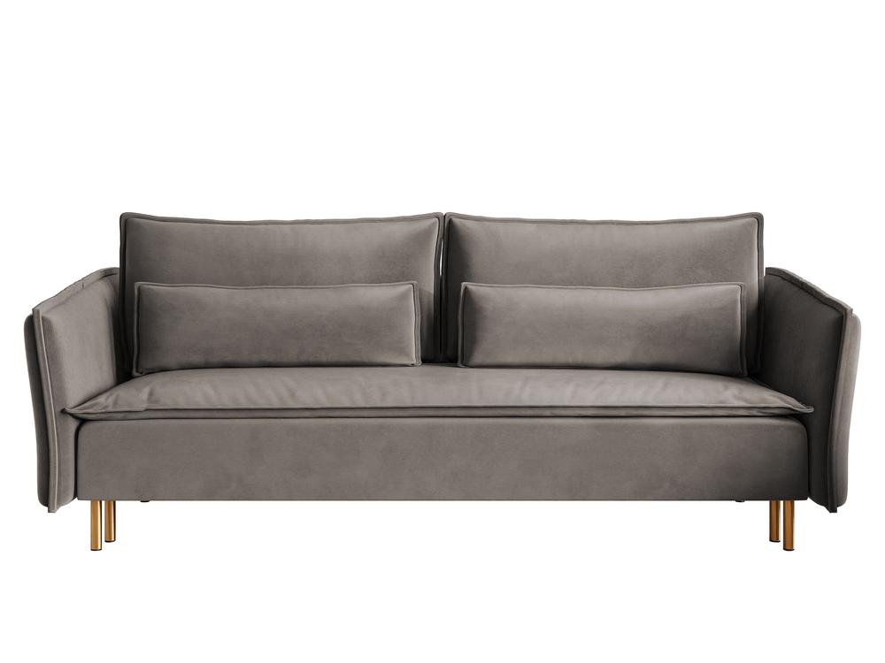 Pohovka Union (sivá + zlatá)